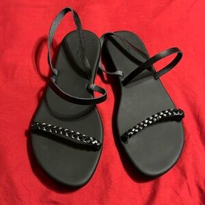 Cute black sandals